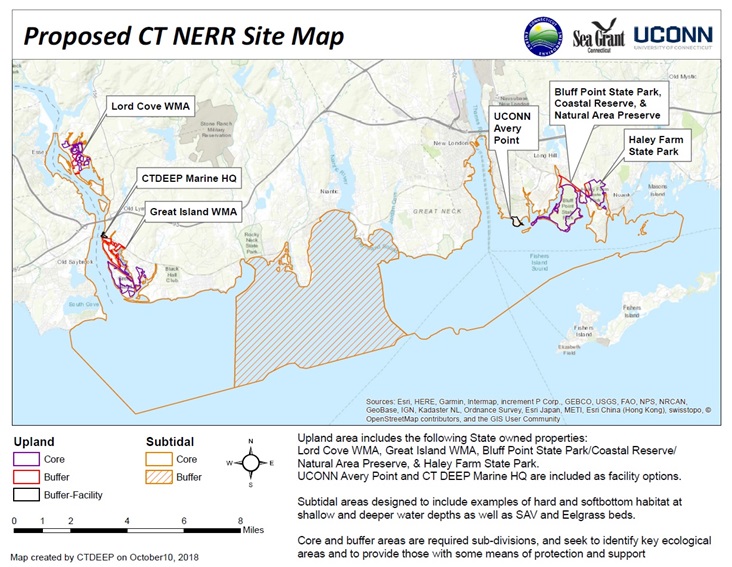 Preferred NERR Site Map