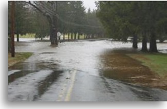 flooded road image