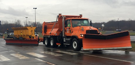 Department of Transportation tow-behind snow plow