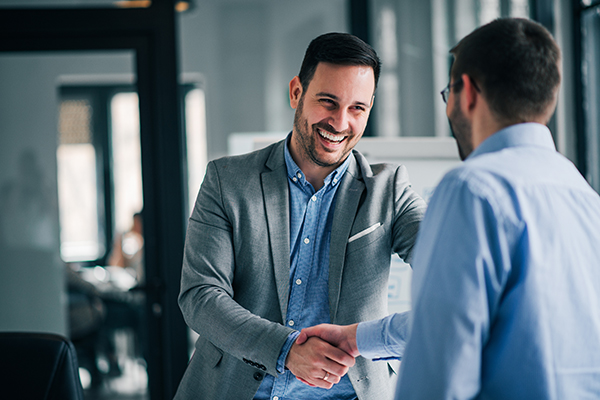 Men shaking hands