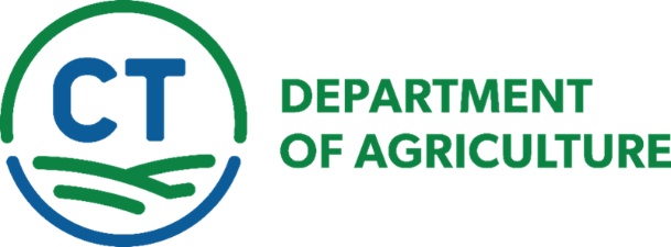Logo for the Connecticut Department of Agriculture in green and blue